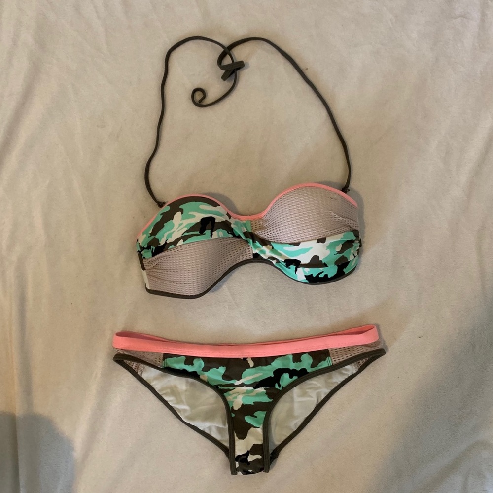 Camo Two Piece Bathing Suit